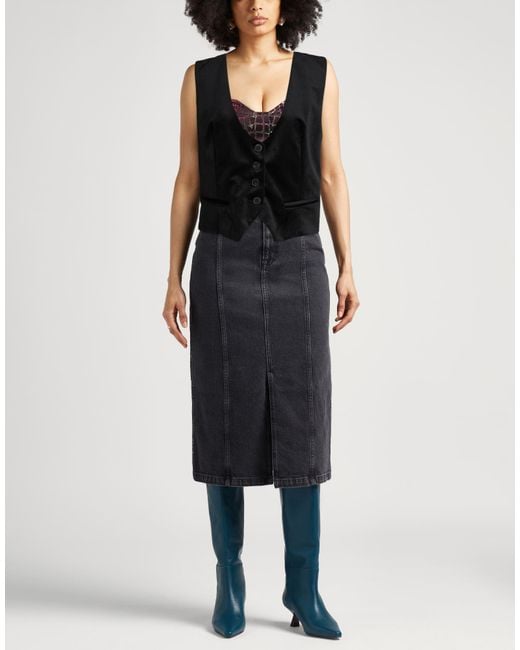 ViCOLO Black Tailored Vest Polyester, Elastane