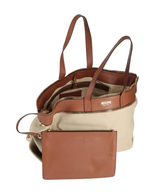 Moschino Natural Shoulder Bag