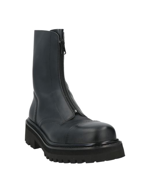 Vetements Black Ankle Boots Leather for men