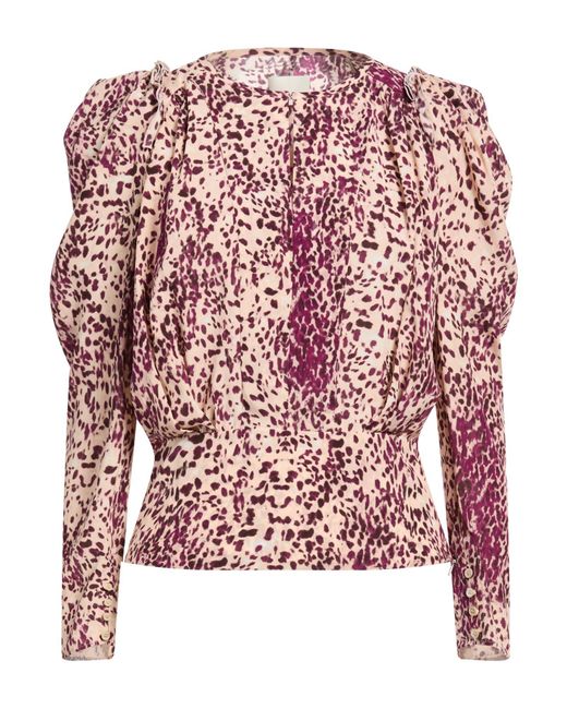 Isabel Marant Red Blush Top Silk, Elastane