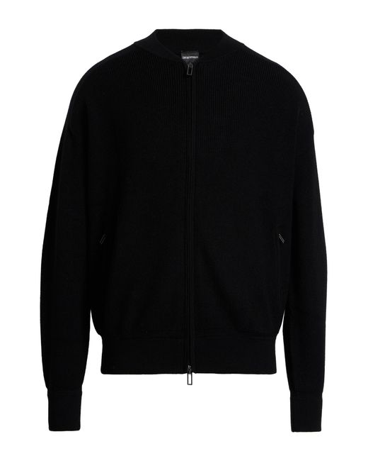 Emporio Armani Black Cardigan for men