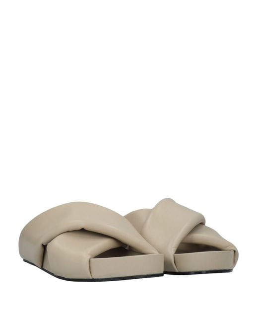 Jil Sander White Sandals Leather