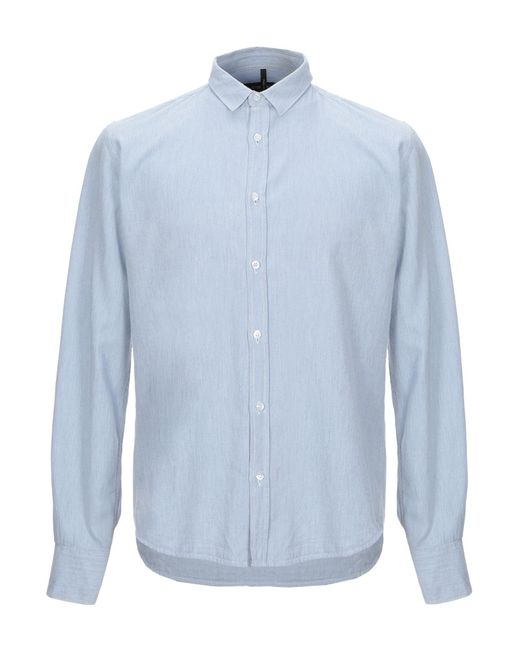 26.7 Twentysixseven Camicia jeans da uomo di colore blu 26.7 Twentysixseven Camicia jeans da uomo di colore blu