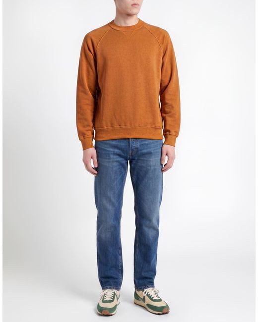 FILIPPO DE LAURENTIIS Orange Sweatshirt Cotton for men