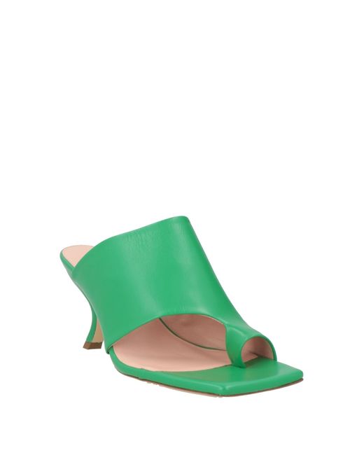 Ilio Smeraldo Green Thong Sandal