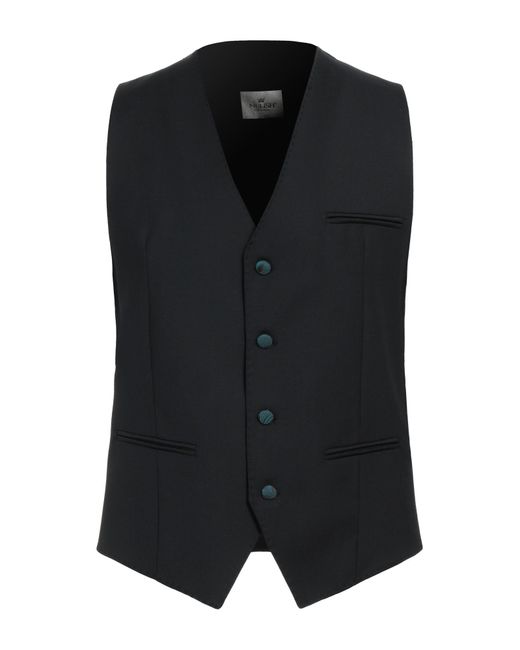 MULISH Black Tailored Vest for men