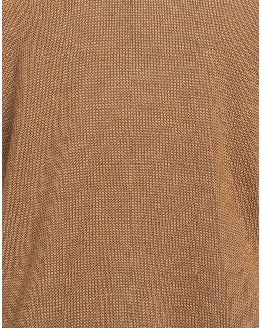 Dondup Brown Sweater Linen, Cotton for men