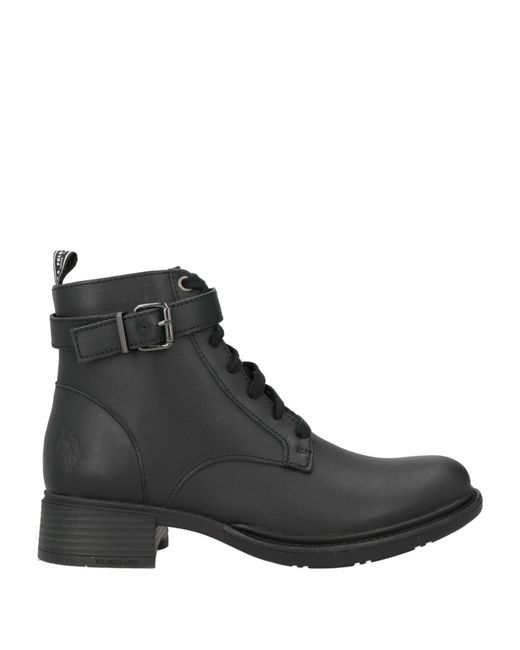 U.S. POLO ASSN. Black Ankle Boots