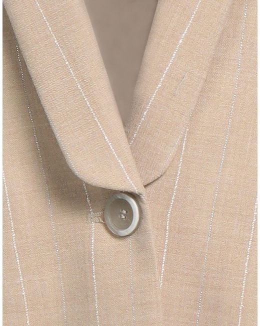 Eleventy Natural Blazer Wool, Elastane