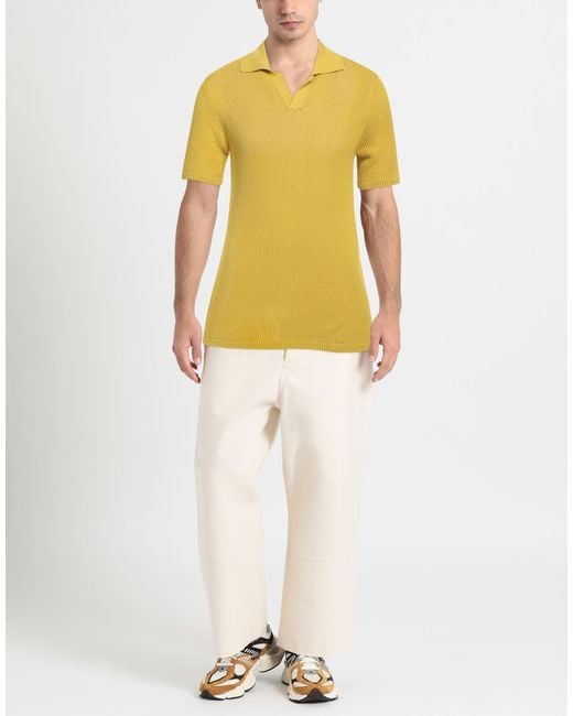 Pullover di Roberto Collina in Yellow da Uomo