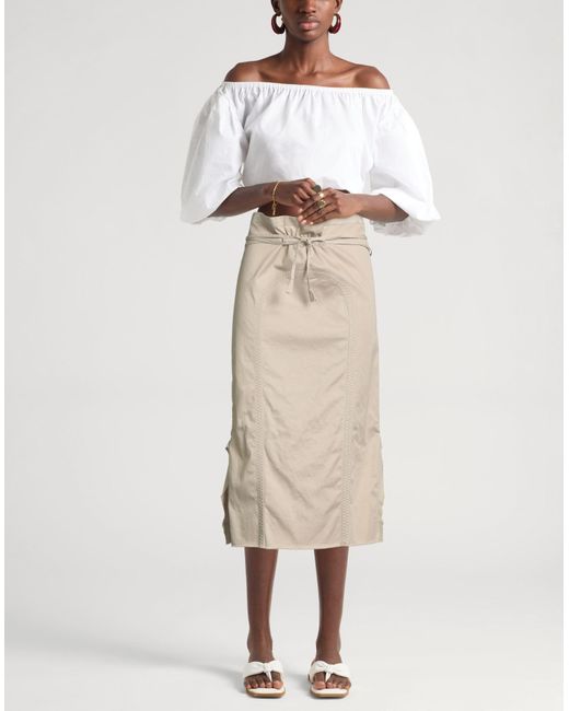 Tod's Natural Midi Skirts