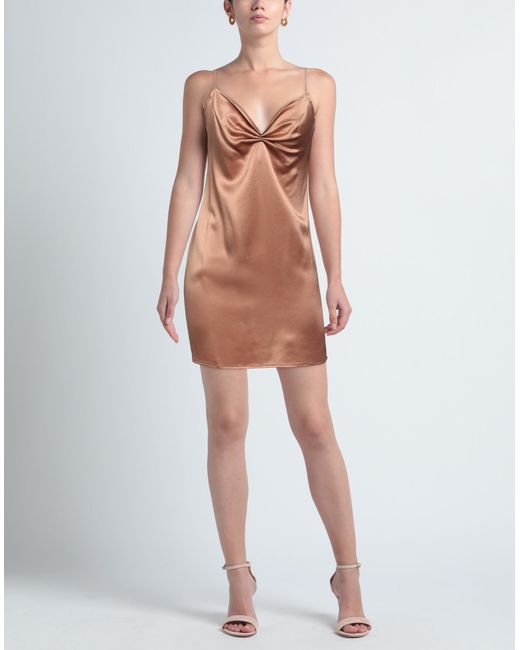 Isabelle Blanche Brown Mini Dress