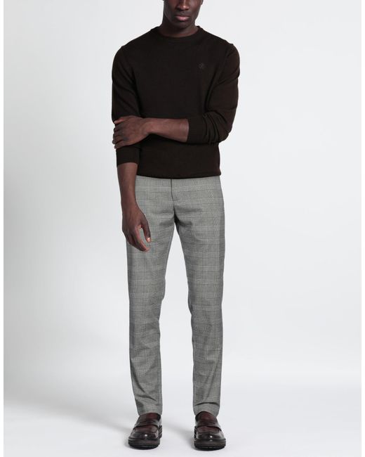 Myths Gray Pants Polyester, Viscose, Elastane for men