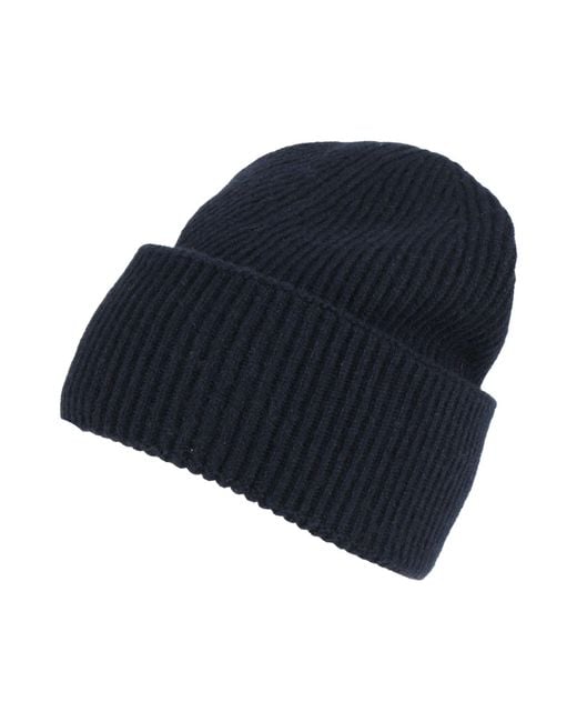 Amaranto Blue Midnight Hat Wool, Elastane for men
