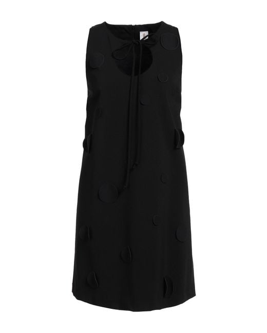 1 One Black Mini Dress Viscose, Polyamide, Elastane