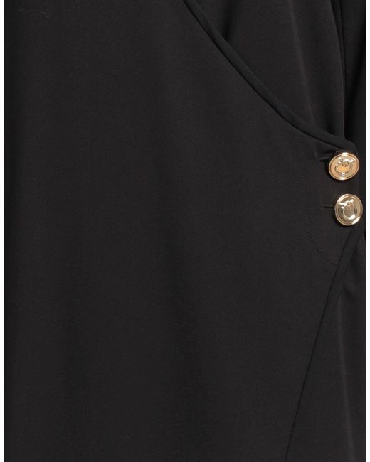 Pinko Black Mini Dress Polyester, Viscose, Elastane