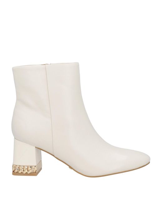 Guess White Ankle Boots