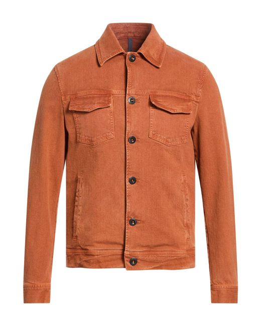 Montedoro Orange Denim Outerwear for men
