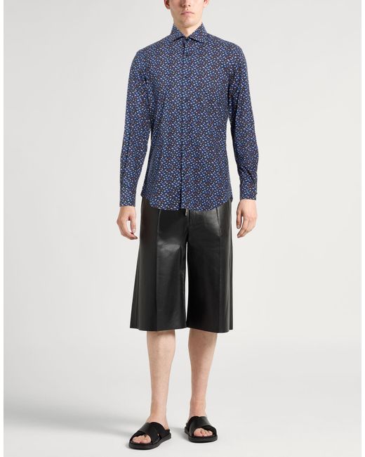 Paul & Shark Blue Shirt Cotton, Elastane for men