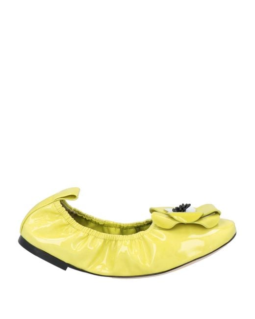 Tory Burch Yellow Ballet Flats