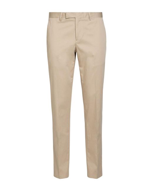 Lardini Natural Pants Cotton, Elastane for men