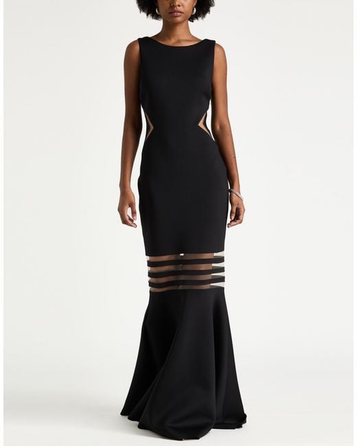 Forever Unique Black Maxi Dress Polyester