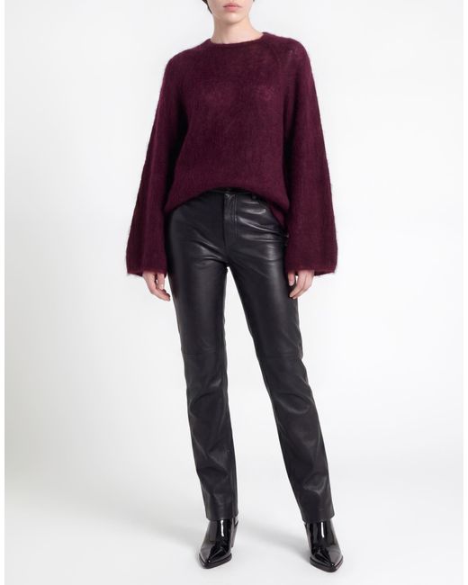 Forte_forte Purple Sweater Mohair Wool, Polyamide, Virgin Wool