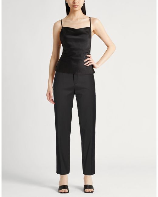 Fabiana Filippi Black Pants Virgin Wool, Polyamide, Elastane