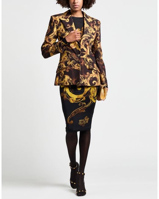 Versace Jeans Couture Black Blazer Polyester, Elastane
