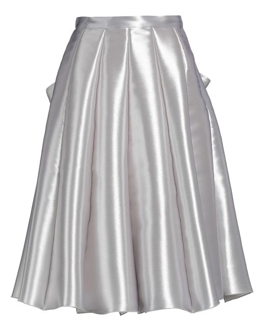 Elisabetta Franchi Gray Midi-Rock