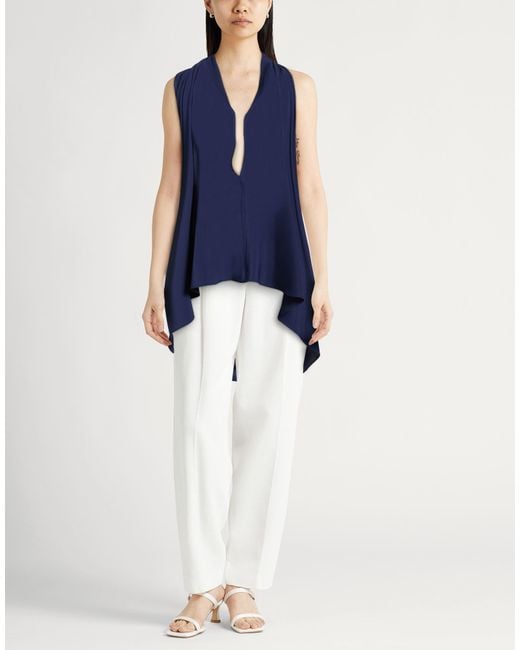 Top Semicouture de color Blue