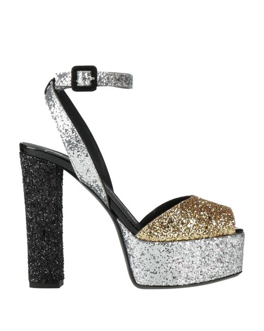 Giuseppe Zanotti Metallic Sandals Leather