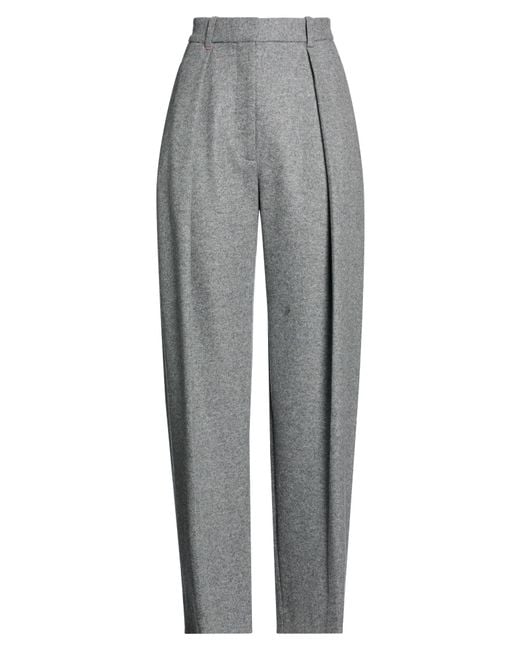 Victoria Beckham Gray Pants Wool, Cashmere