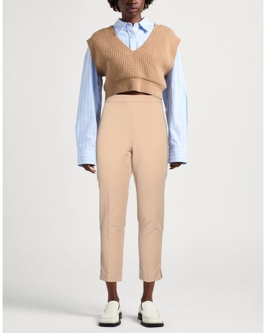 Diana Gallesi Natural Pants Polyester, Viscose, Elastane