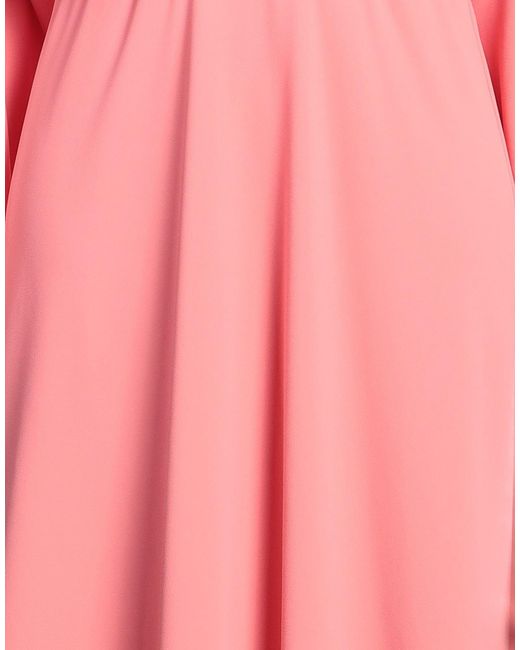 Kaos Pink Midi Dress Polyester, Elastane