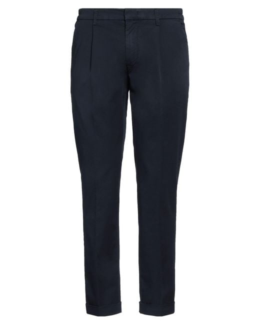 RE_HASH Blue Pants Cotton, Elastane for men