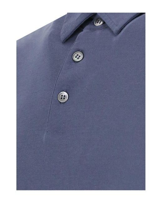 Zanone Poloshirt in Blue für Herren
