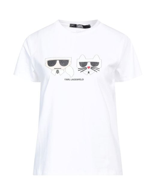 Karl Lagerfeld White T-shirts