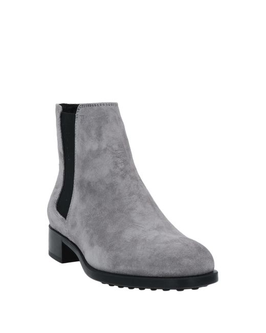 Tod's Gray Ankle Boots