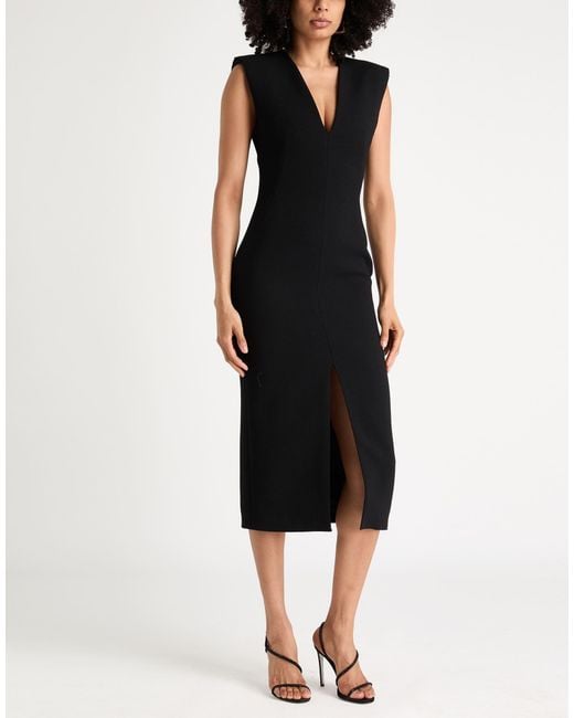 Givenchy Black Midi Dress Wool, Polyamide, Elastane