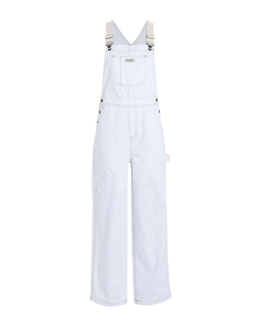 TOPSHOP White Dungarees