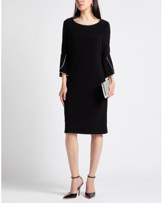 FRANK LYMAN Black Midi Dress