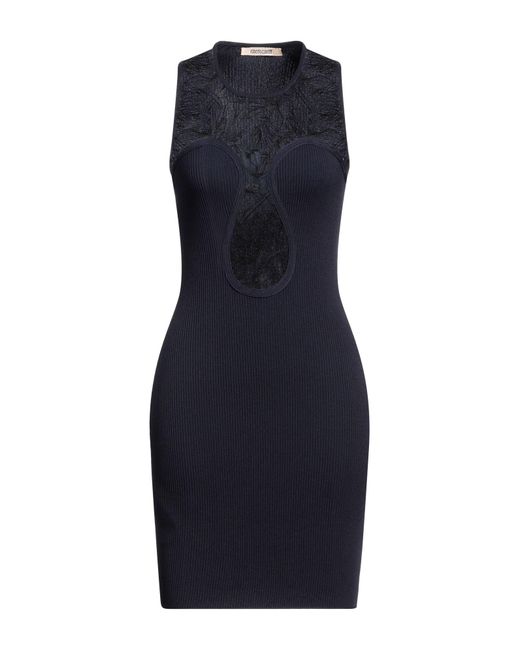 Roberto Cavalli Blue Mini Dress