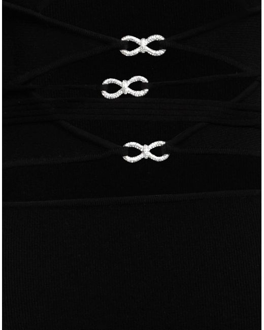 Mach & Mach Black Mini Dress