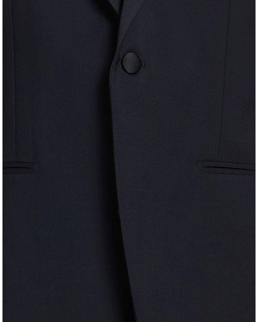 Lardini Blue Midnight Blazer Wool, Elastane for men