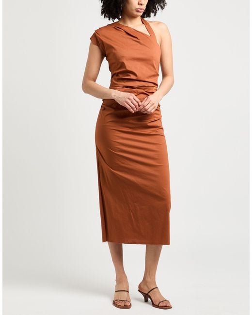 Liviana Conti Brown Maxi Dress