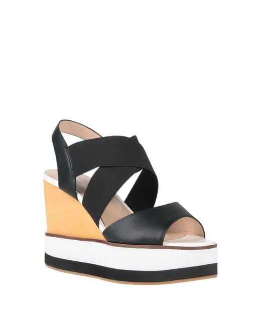 Luciano Barachini Black Sandals Soft Leather