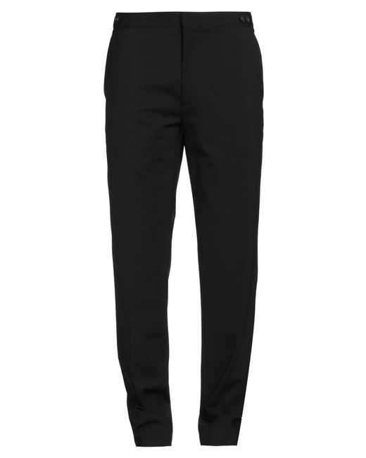 DSquared² Black Pants Virgin Wool, Elastane for men