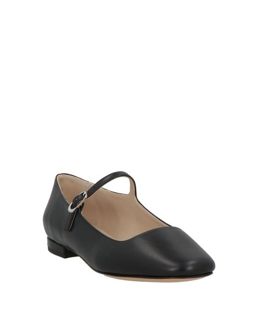 Theory Black Ballet Flats