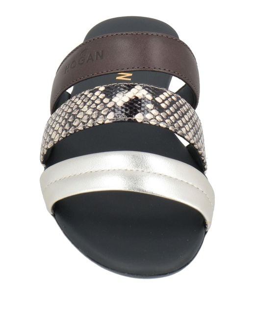 Hogan White Sandals